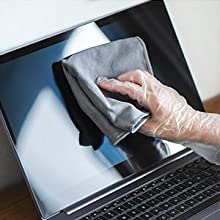 how to clean touchscreen laptop using microfiber