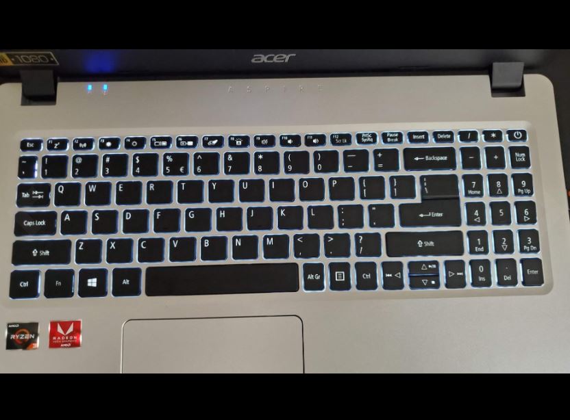 keyboar on Acer Aspire 5 laptop