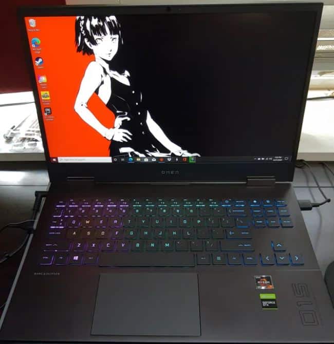 Design of HP Omen 15 gaming laptop