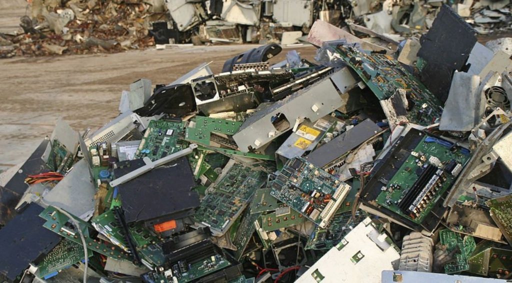 e-waste produced in USA every year
